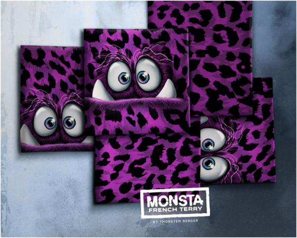 French Terry Kombi Monsta Lila von Thorsten Berger by Swafing